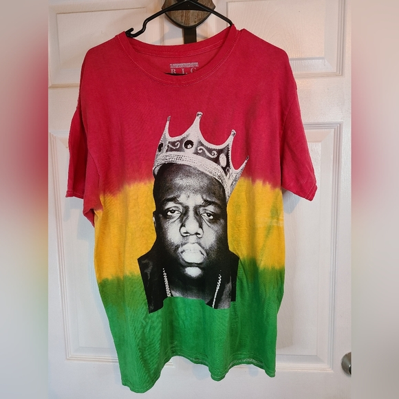 (163) Notorious B.I.G. Women's Crewneck Short Sleeve T-Shirt,  Size: OX - Picture 4 of 15